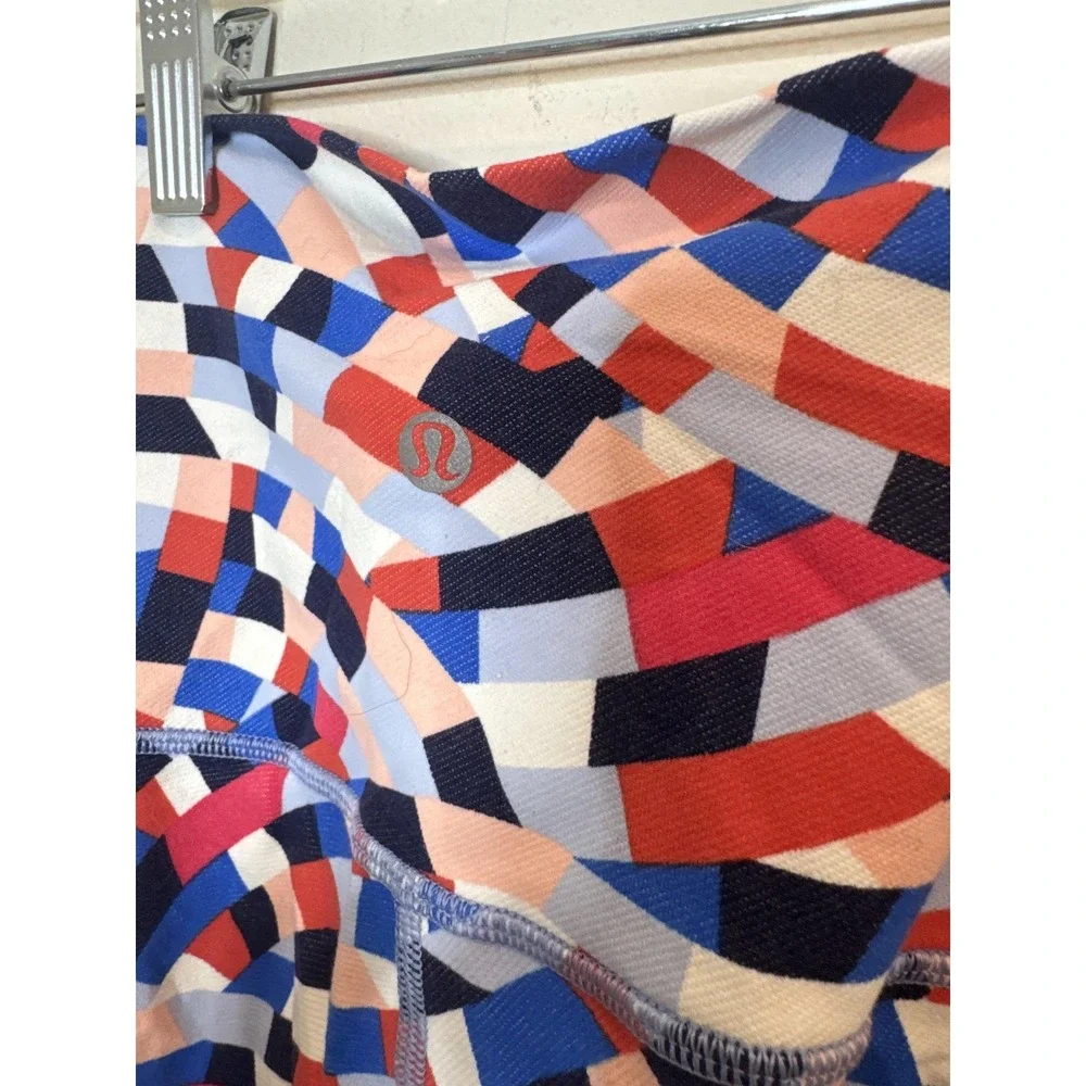 Lululemon Leggings Womens 2 Multicolor Geometric High Rise Ankle Yoga Pants